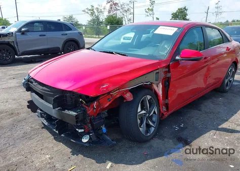 2021 Hyundai Elantra Limited из США, поврежденный, VIN 5NPLP4AG4MH027299